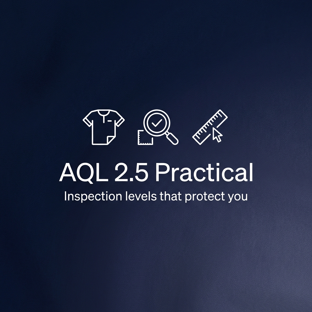 Apparel — AQL 2.5 Made Practical (Inspection Levels That Protect You)