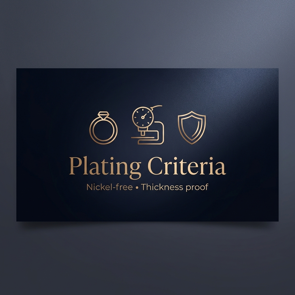 Jewelry — Nickel-Free & Plating Thickness: Acceptance Criteria